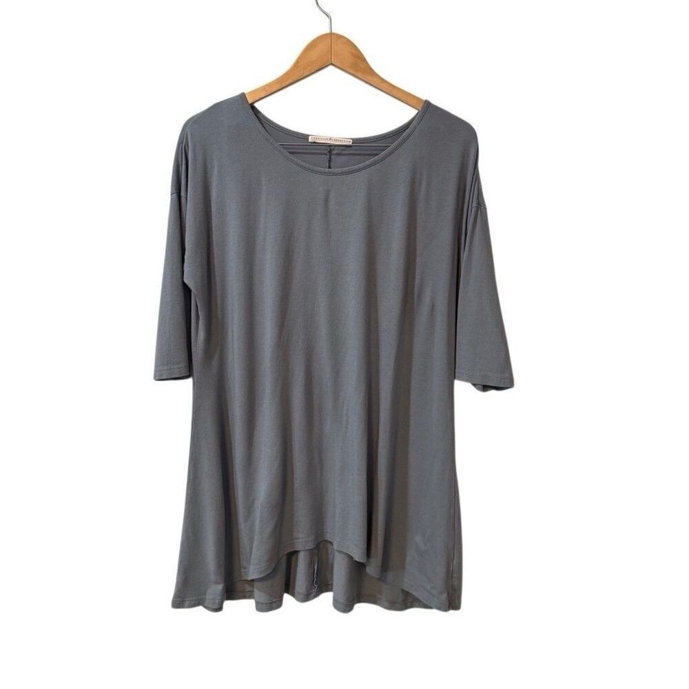 Peruvian Connection Top Womens Large Pima Cotton Tunic Flowy Relaxed